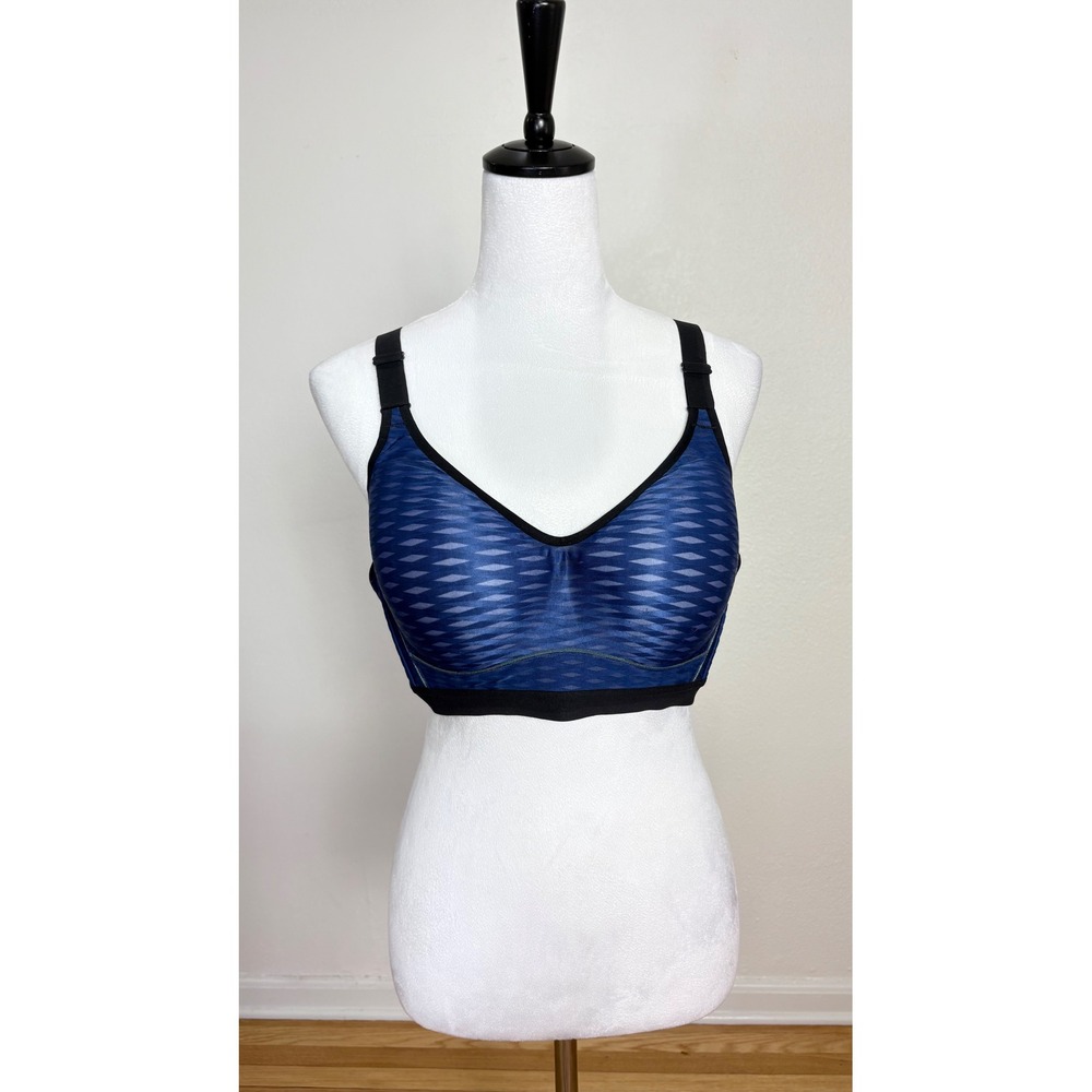 Victoria's Secret Incredible Padded Navy Blue Sports Bra Size 38C Supportive